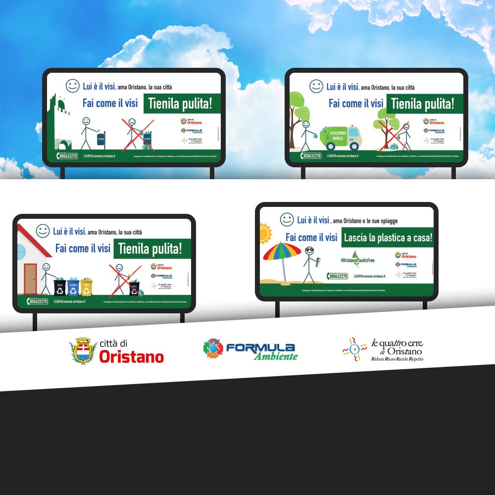 Comune di Oristano campagna raccolta plastica